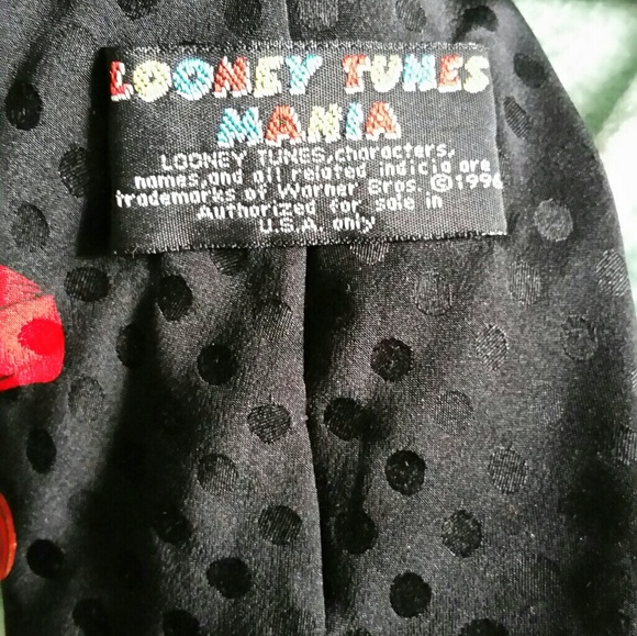 Tazmanuan Devil, Buggts Bunny Men's Silk Tie - Picture 2 of 2